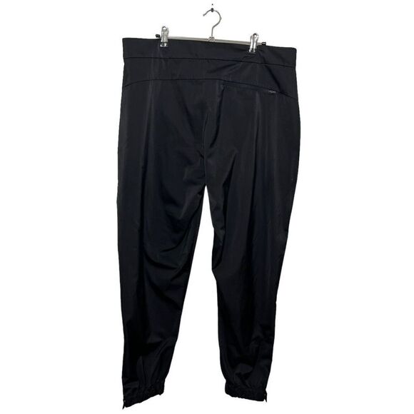 Athleta Radiant Performance Joggers Women’s Size 16 Black Tapered Leg Zip Pocket - Picture 5 of 14
